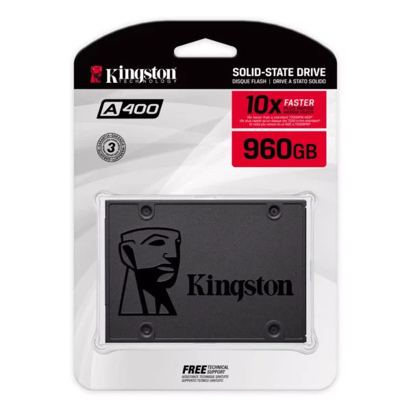 Disco Sólido Kingston 960GB SSD 2.5 A400 500MB/S SATA 6GB/S