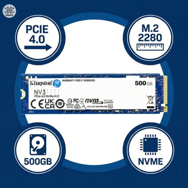 ssd kingston 500gb m2 nvme nv3 smartic 4