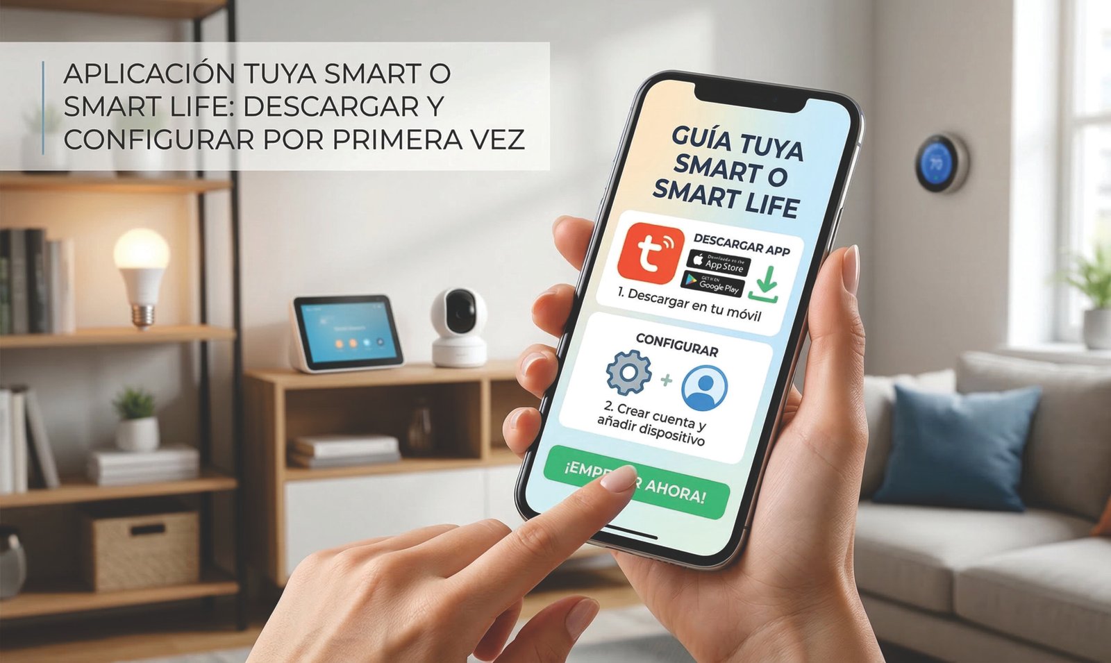 Aplicación Tuya Smart o Smart Life, como descargar y configurar por primera vez