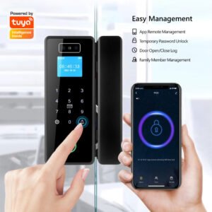 Cerradura Facial 3D WIFI Tuya Smart para puerta de vidrio
