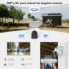 CAMARA EZVIZ EB8 4G 2K CON PANEL SOLAR BIDIRECCIONAL PANORAMICA BATERIA 10400MAH SIRENA HASTA 512GB