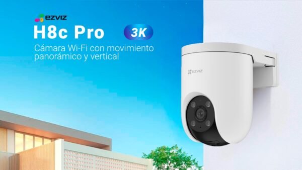 CAMARA EZVIZ H8C 3K 5MP WIFI CON ROTACION PTZ INTELIGENTE PARA EXTERIOR (copia)