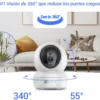 CAMARA EZVIZ H6C 2K WIFI CON ROTACION PTZ INTELIGENTE PARA INTERIOR