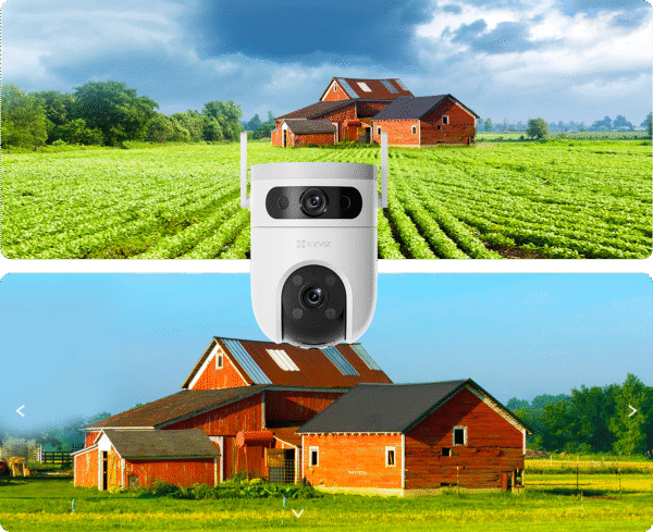 CAMARA EZVIZ H9C 3K 5MP WIFI DE DOBLE LENTE CON ROTACION PTZ INTELIGENTE PARA EXTERIOR