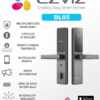 Cerradura inteligente Ezviz DL05 con lector de huella, códigos de desbloqueo. Compatible con Alexa y Google Home.