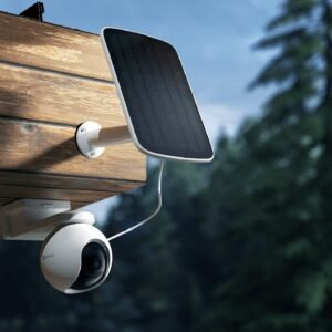 CAMARA EZVIZ EB8 4G 2K CON PANEL SOLAR BIDIRECCIONAL PANORAMICA BATERIA 10400MAH SIRENA HASTA 512GB