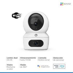Cámara Ezviz H7C-2k Doble lente con Detección Humana para Interior