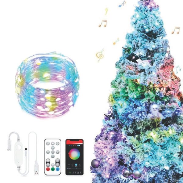 Luces Led Navideñas Inteligentes Wifi Rgbw