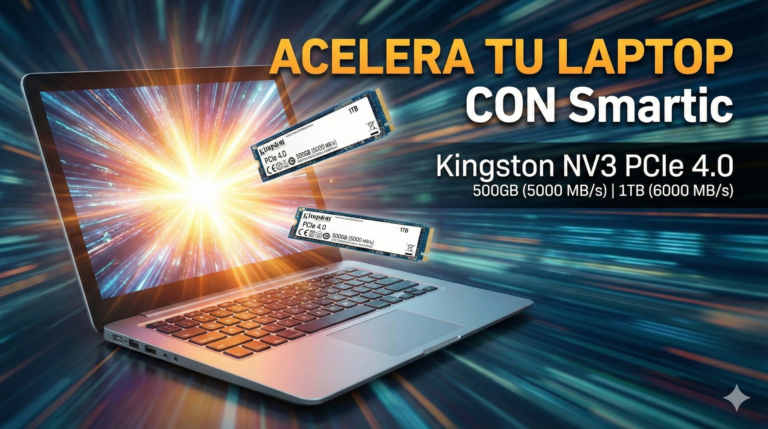 Acelera tu laptop con nuestros discos sólidos kingston m2 nv3