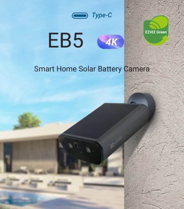 EZVIZ EB5 4K SMARTIC 3 Camara de Seguridad Wifi Exterior Solar Ezviz EB5 4k 8mp