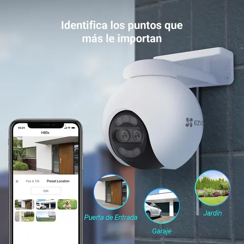 EZVIZ H80X 4K 2 Cámara inteligente wifi Ezviz H80x dual 4k