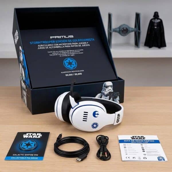 AUDIFONOS PRIMUS STAR WARS BLANCO 003 Audífonos Inalámbricos Gamer Primus Arcus S370 - Edición Limitada Star Wars