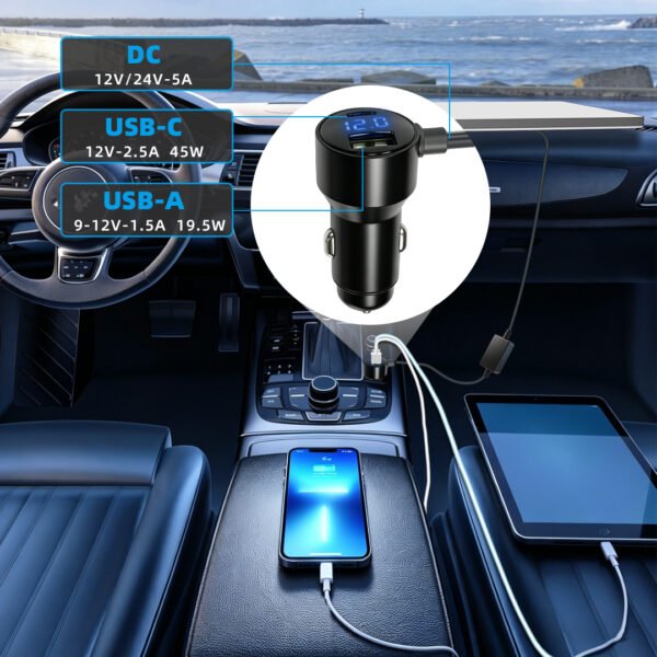 Cargador de Auto Cigarrera12V/24V para Starlink Mini | Conexión Directa 3m y 5m