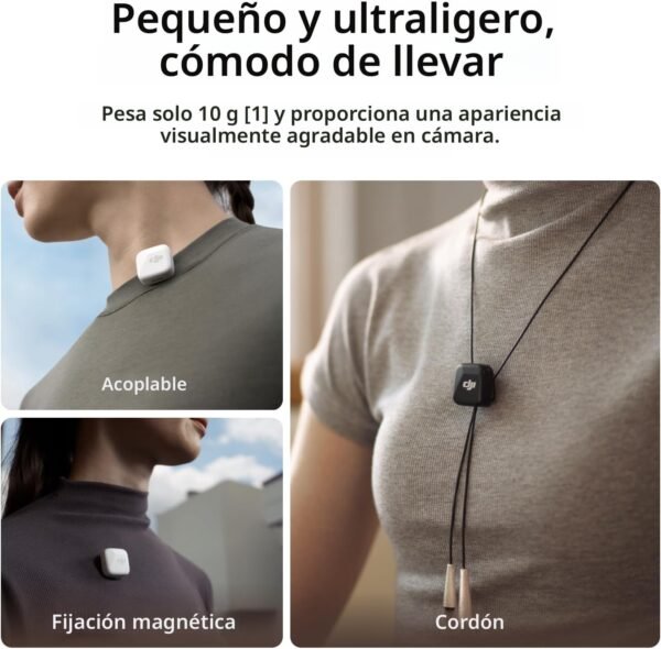 DJI Mic Mini Kit (2 TX + 1 RX + Estuche) | Micrófonos Ultraligeros