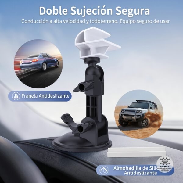 Soporte de Ventosa para Tablero y Parabrisas Starlink Mini Ajustable 360°